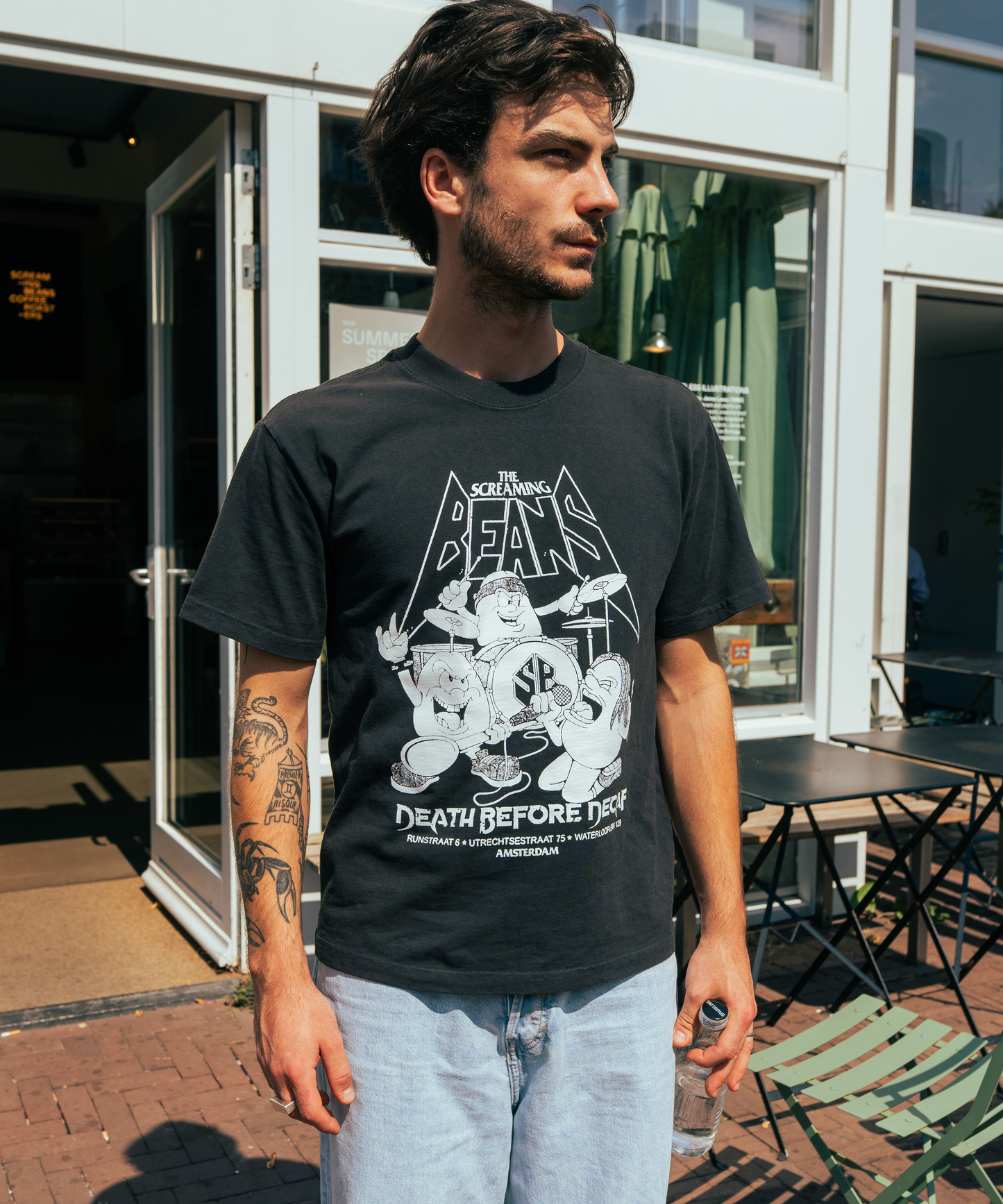 Death before decaf band tee